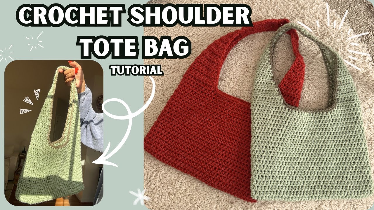 Crochet Shoulder Bag | Tote Bag Tutorial