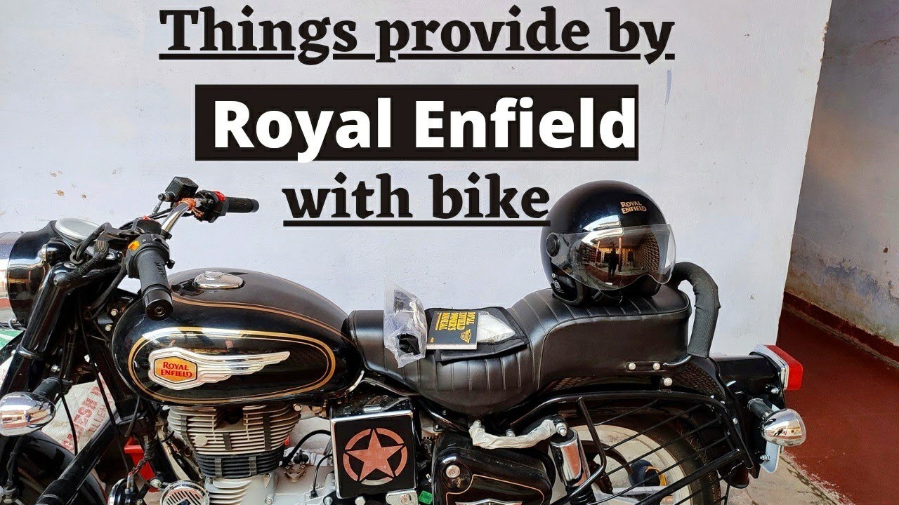 Things provide by Royal Enfield with bullet bike 🤔| Helmet as a gift or ? 🧐