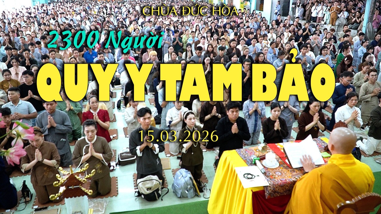 Thật bất ngờ hơn 2300 người về chùa Đức Hòa Thọ Giới Quy Y  |Thầy Thích Minh Thiền [15.03.2025]