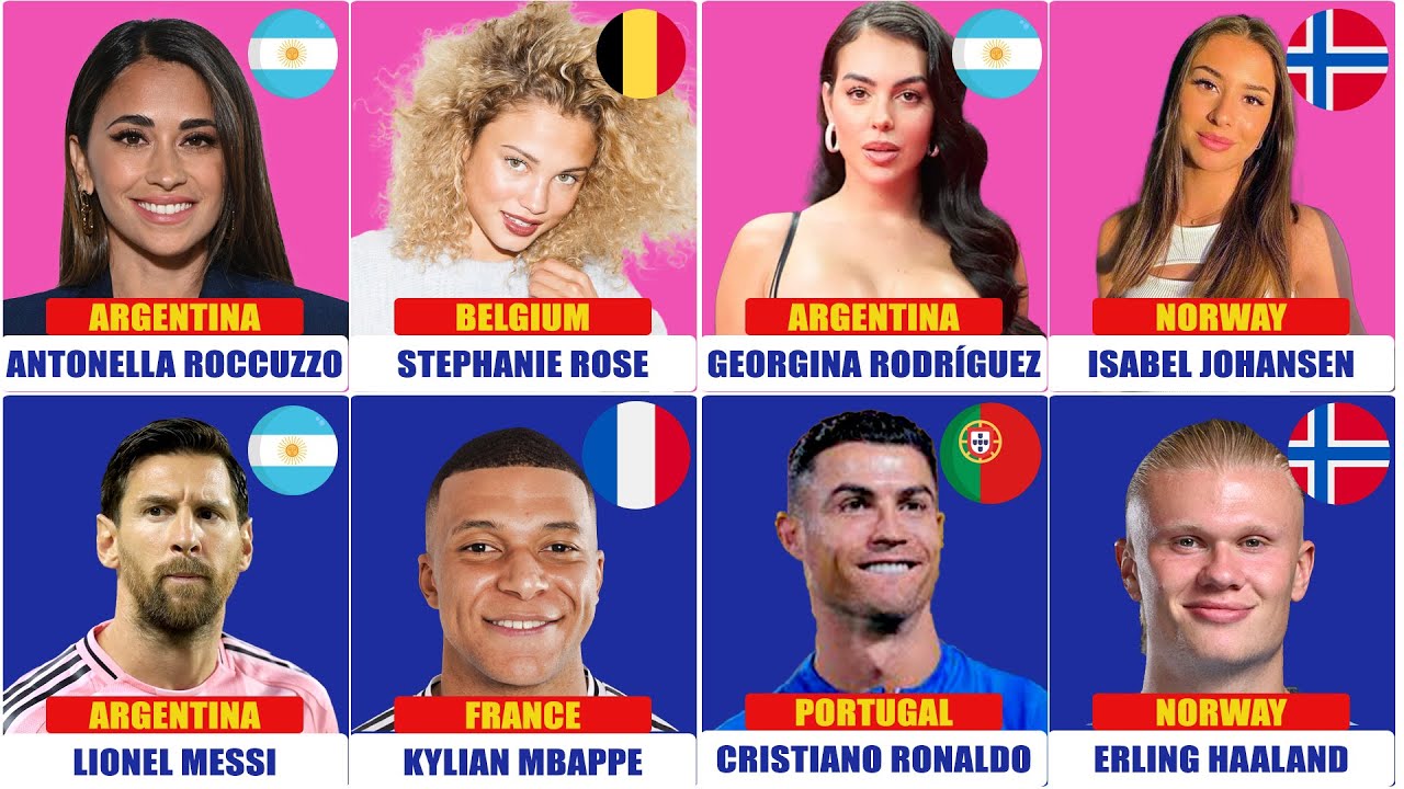 Country Comparison: Famous Footballers and Their Wives/Girlfriends 🔥😱 FT. Ronaldo and Georgina...