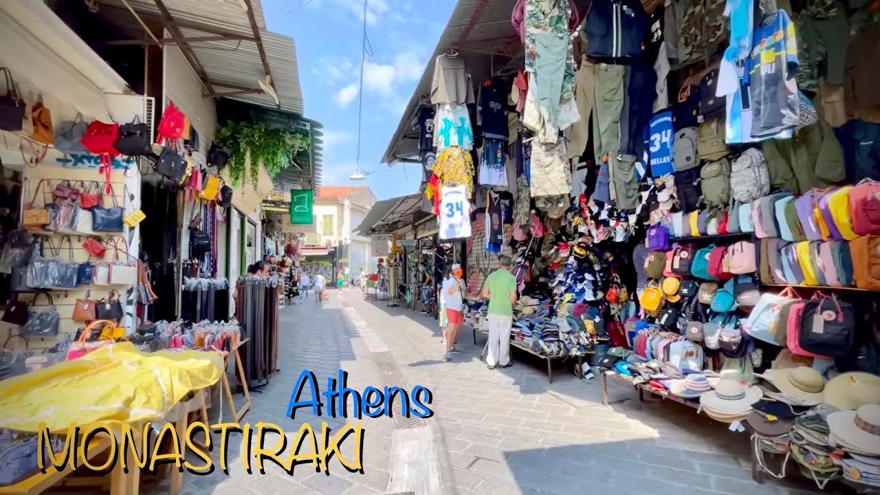 Walking in Athens | Monastiraki | &Mu;&omicron;&nu;&alpha;&sigma;&tau;&eta;&rho;ά&kappa;&iota; | Greece | HDR 4K