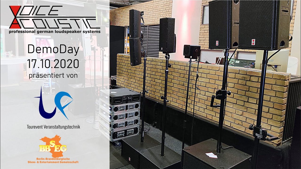 Voice-Acoustic DemoDay 17.10.2020, eine Lautsprecher-Auswahl - KOPFHÖRER!