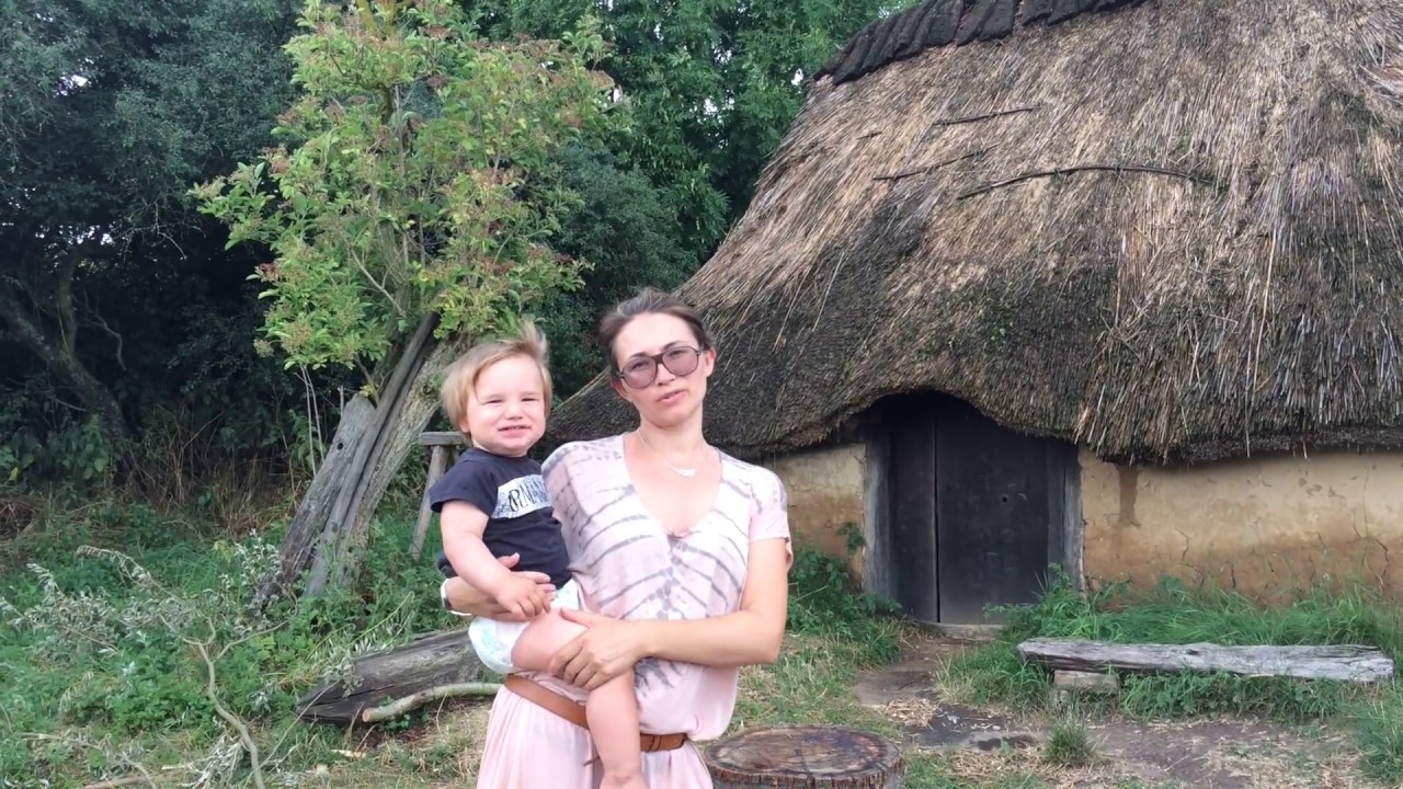 Exploring human life in the bronze and stone age by visiting Lejre Visitor Center, Denmark