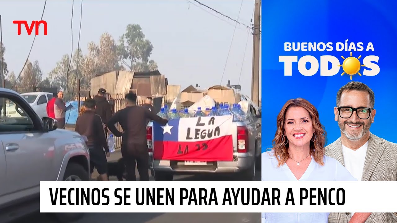 Vecinos de La Legua llegan hasta Penco para entregar su ayuda en la zona de incendios | BDAT
