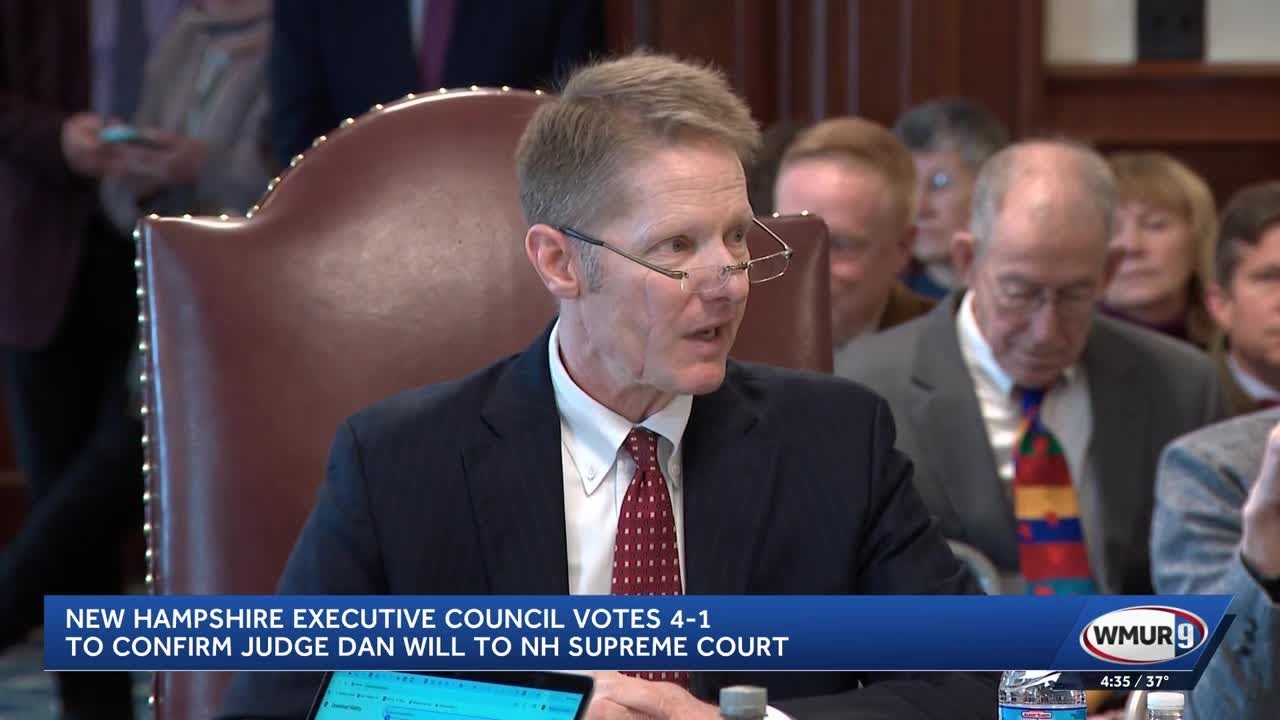 New Hampshire Executive Council votes 4-1 to confirm Judge Dan Will to New Hampshire Supreme Court