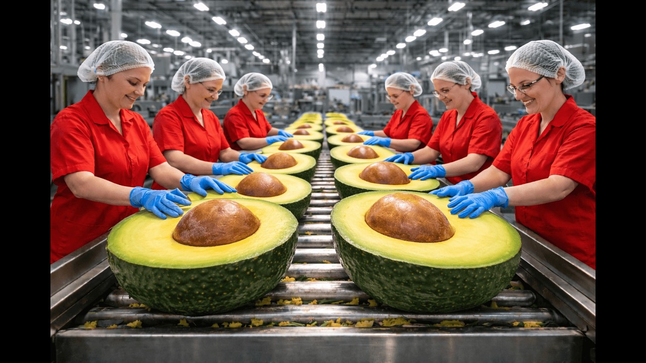 Inside a modern avocado oil production plant: (Full Process)