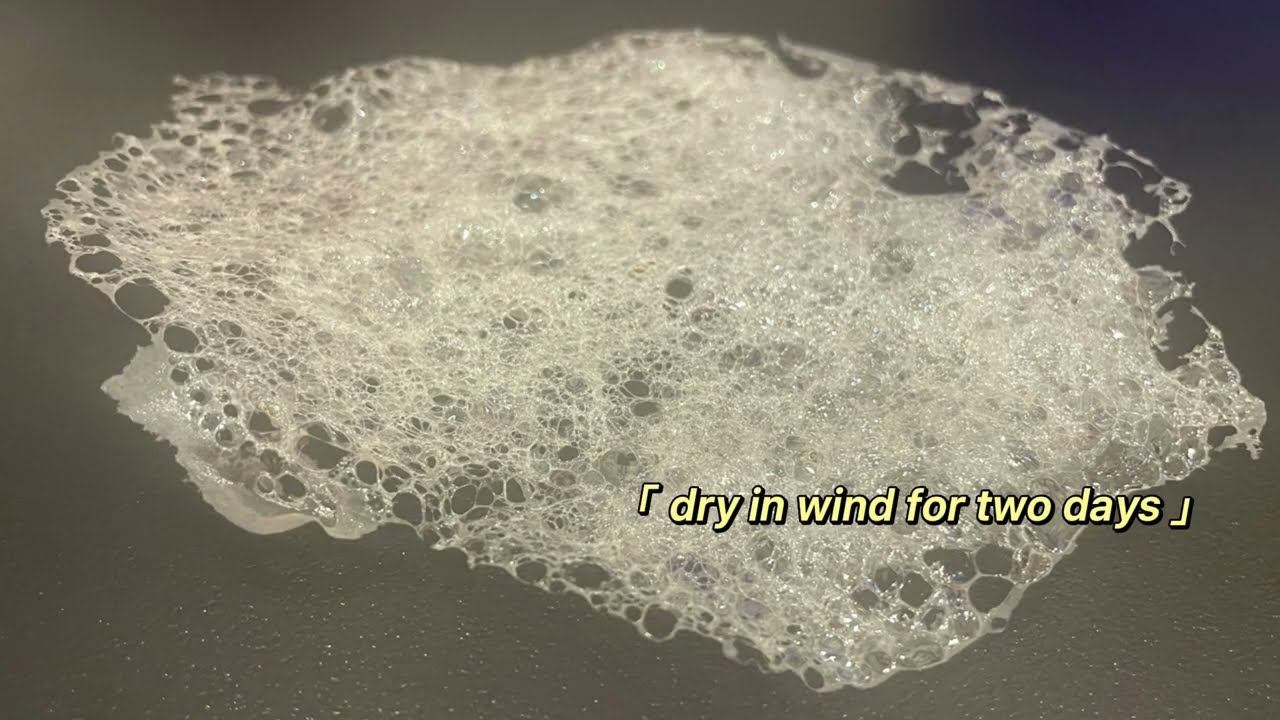 Three steps to make gelatin bubbles