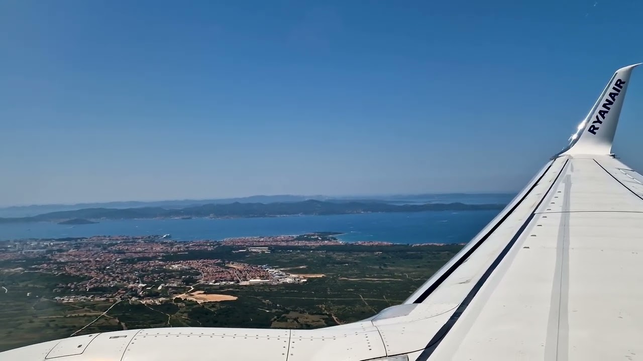 Landing at Zadar airport