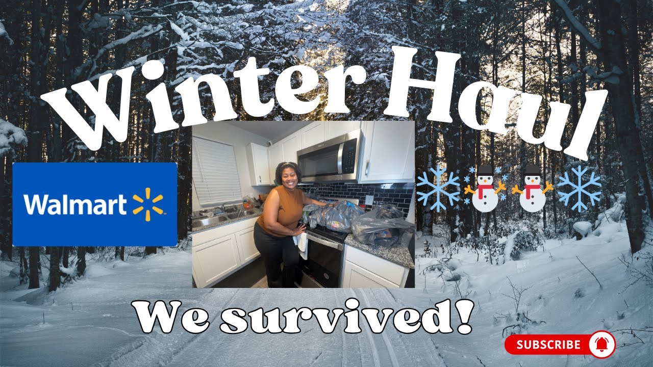 Surviving 2 Snowstorms in NC ❄️ Walmart Grocery Haul