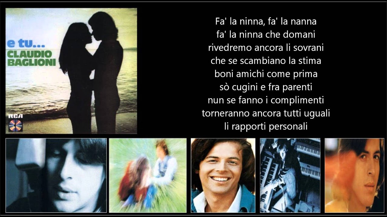 CLAUDIO BAGLIONI - Ninna nanna nanna ninna