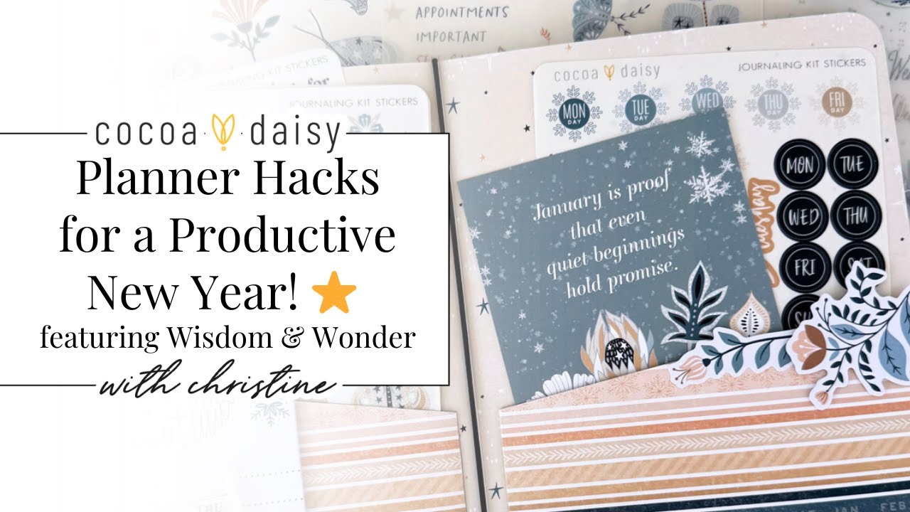 Идеи для креативного планировщика на 2026 год! ✨ | Cocoa Daisy Wisdom & Wonder