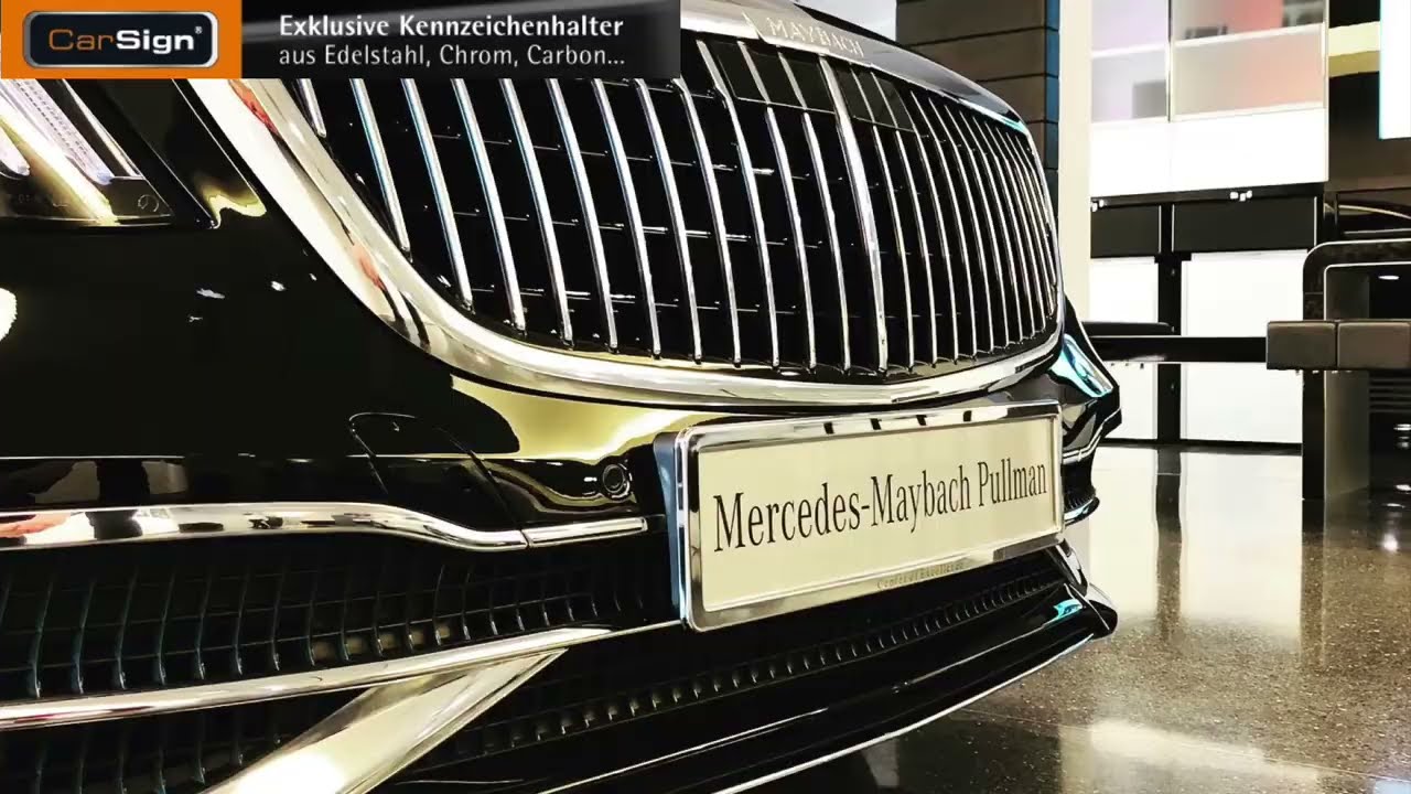 Kennzeichenhalter Montage von CarSign f&uuml;r die perfekte Optik - auch f&uuml;r 3D Kennzeichen + Pianolack
