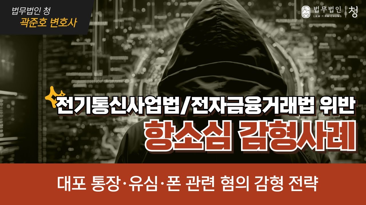 [형사전문변호사] 전기통신사업법/전자금융거래법 위반 항소심 감형 사례