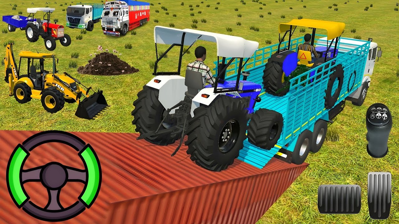 Drive JCB and Unloading Stone From Dumper in Game🔥 #jcb #tractor #dumper #truck#gamingvideos