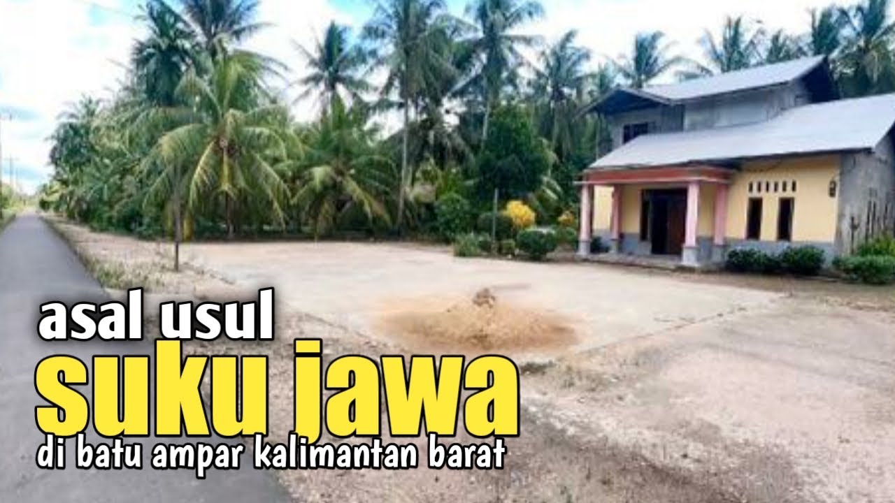 Suasana kampung Jawa di batu ampar Kalimantan barat