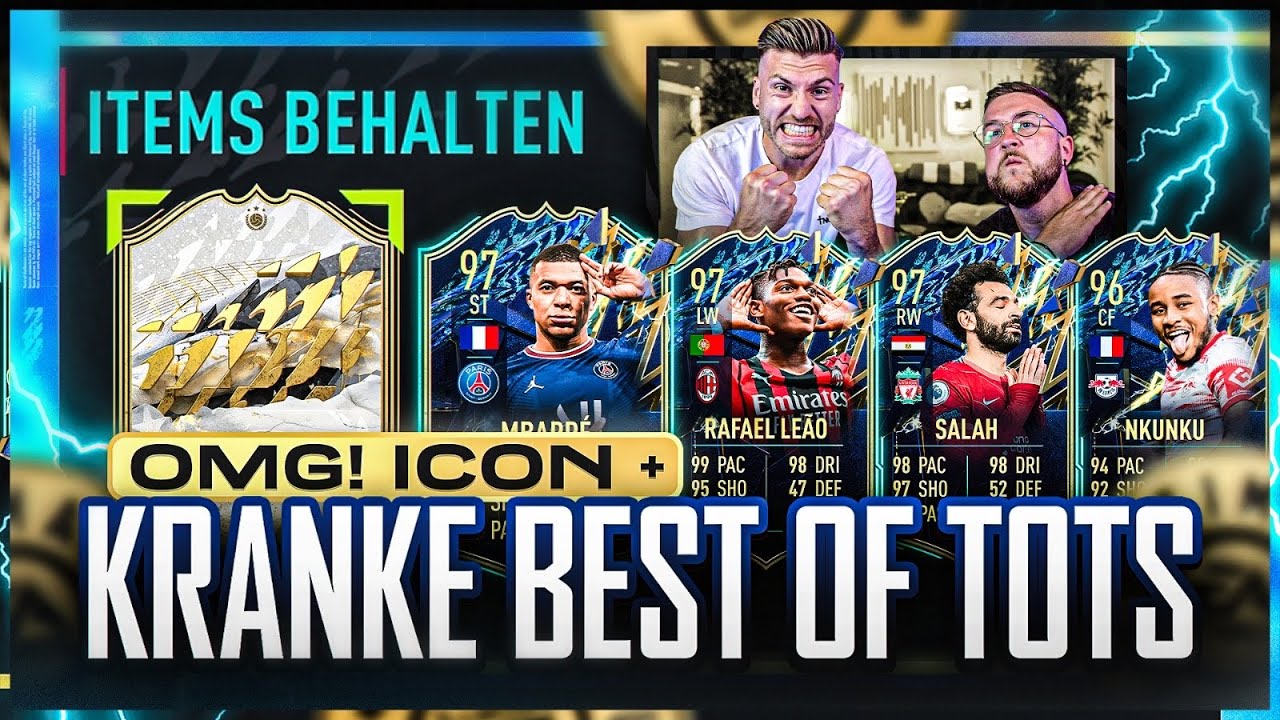 ICON + Kranke BEST OF TOTS im PACK😍😱1000€ Sub Wetten VS Broski 💸 FIFA 22
