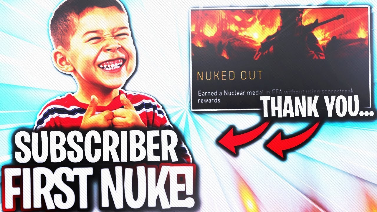 GETTING SUBSCRIBER his FIRST NUKE! 63-1 BO4 NUCLEAR (SUBSCRIBER NUKE CHALLENGE ON BO4)