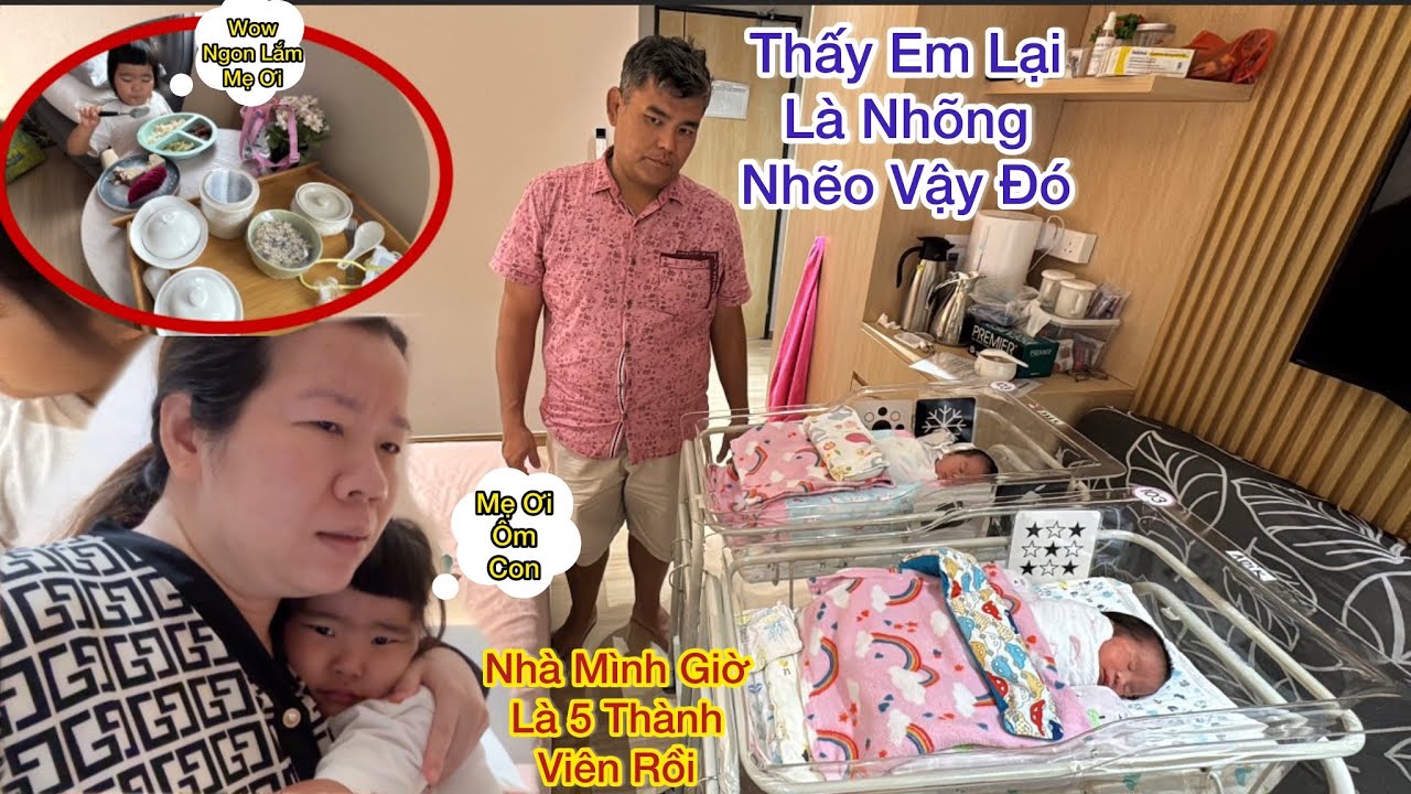 218 : Ngày 1 Mẹ Bỉm Song Thai Ở Dịch Vụ Nui Bà Đẻ Ở Malaysia, Nhà Nguyên Chính Thức Có 5 Thành Viên