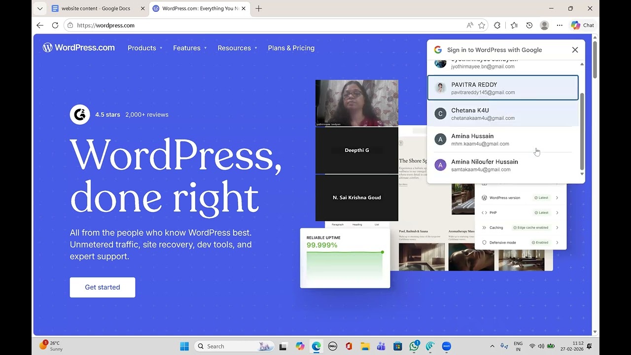 Part-1-WordPress Tutorial in Telugu | Free Website Setup Step-by-Step Guide   Part 1
