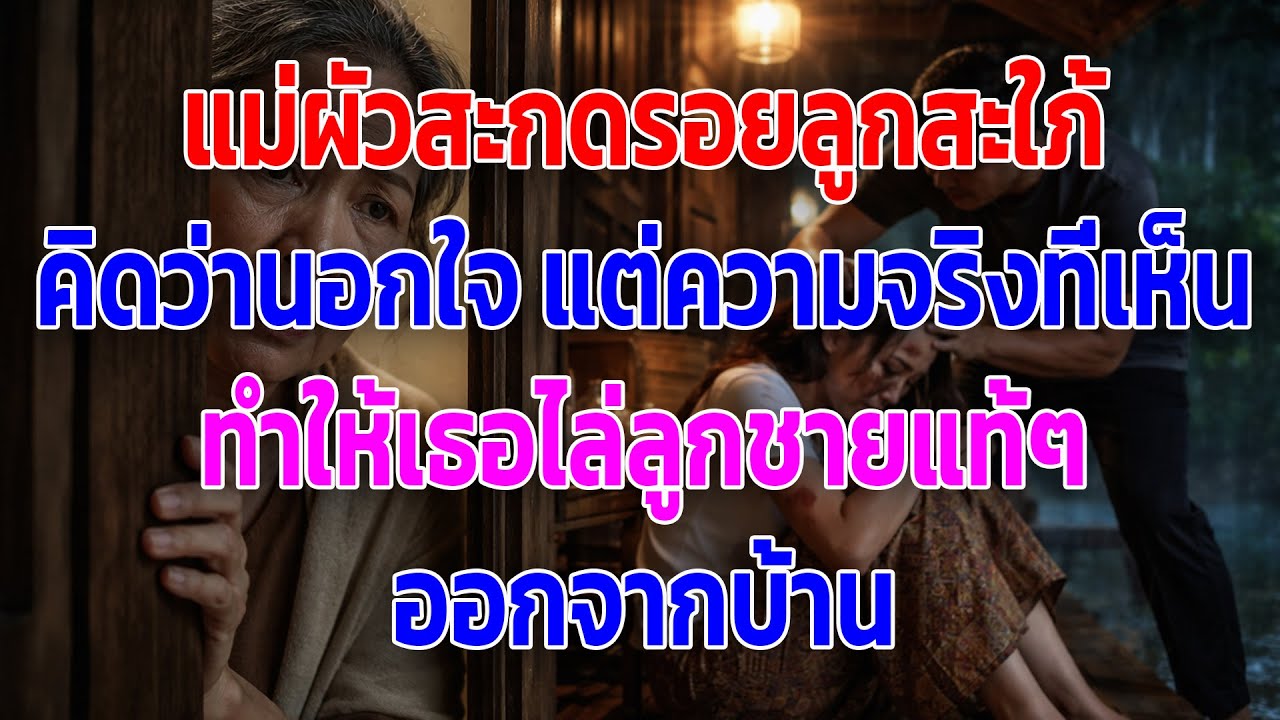 แม่ผัวสะกดรอยลูกสะใภ้ คิดว่านอกใจ แต่ความจริงที่เห็น ทำให้เธอไล่ลูกชายแท้ๆ ออกจากบ้าน