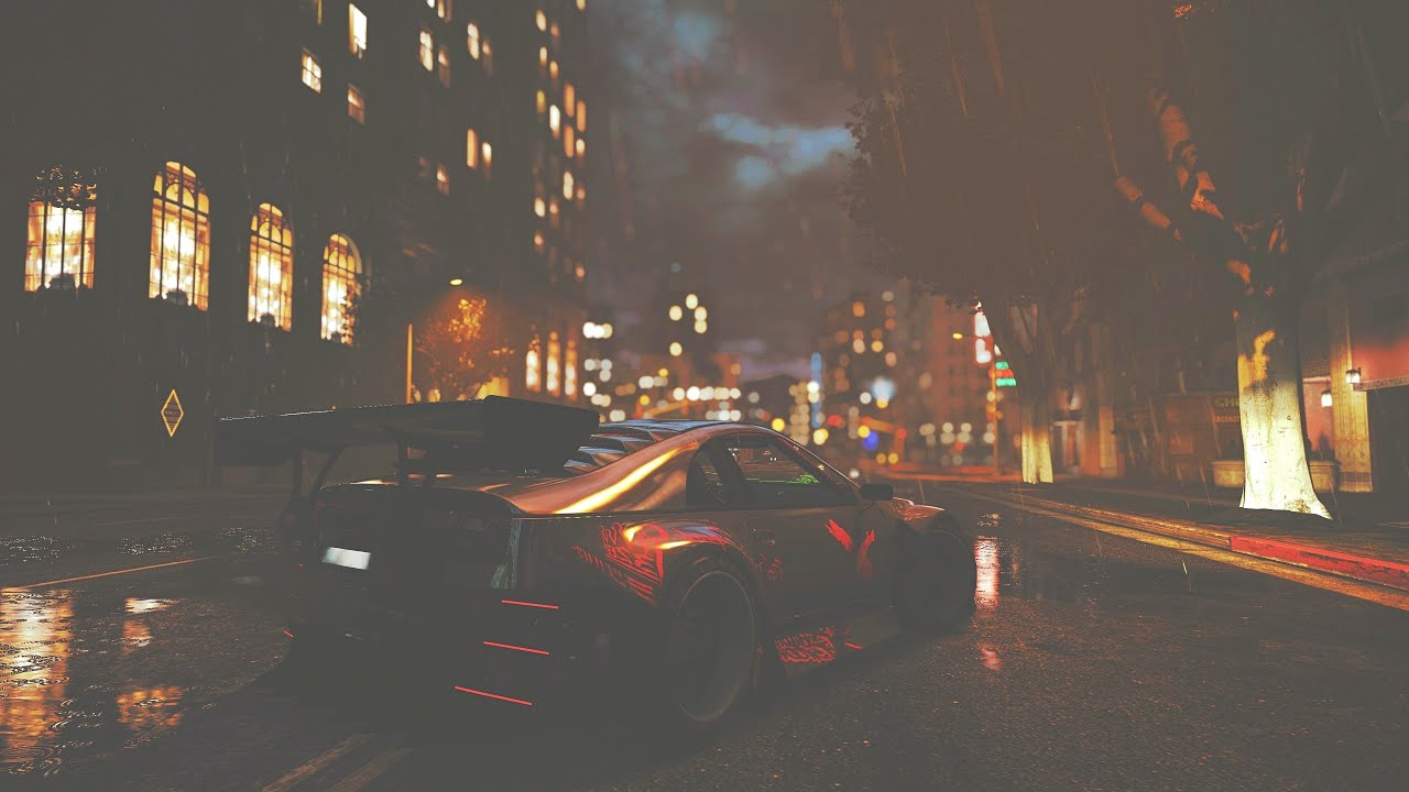 GTA V -  Relax Night Drift [4K60FPS] [No Montage]