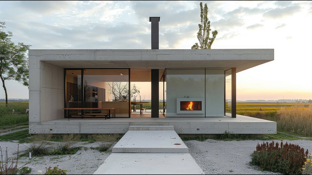 Timeless Modern Concrete House Designs for Single-Level Living