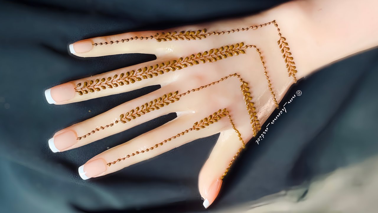 EID HENNA TUTORIAL | Simple Mehndi Design Full Tutorial Video♥️✨