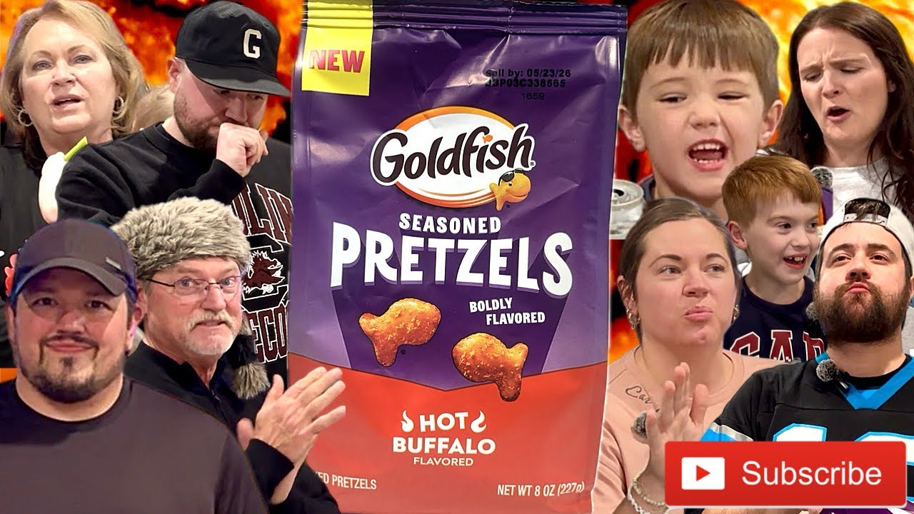 Goldfish | SEASONED PRETZELS | HOT BUFFALO | NEW | Taste Test & Review!