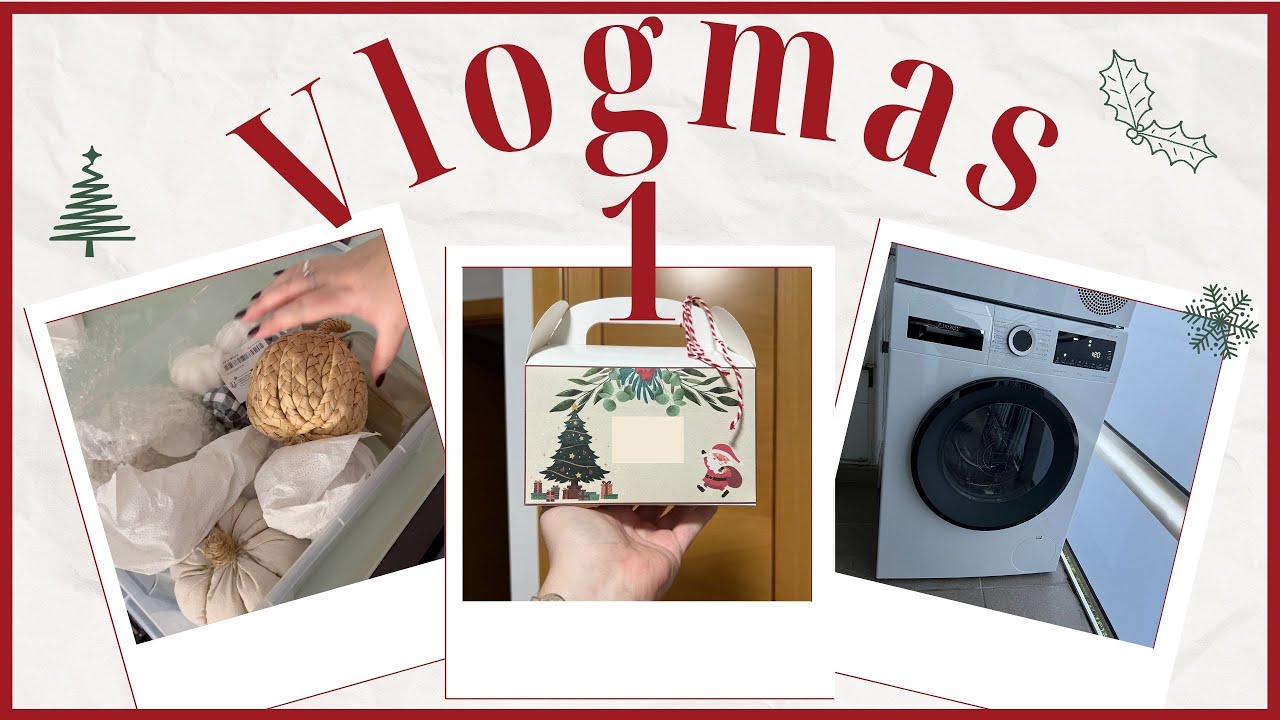 🎄VLOGMAS 1🎄| ¿CÓMO SERÁN LOS VLOGMAS?, NUEVA LAVADORA 🫧, HAUL BLACK FRIDAY 🖤, GUARDANDO DECO OTOÑO 🍂
