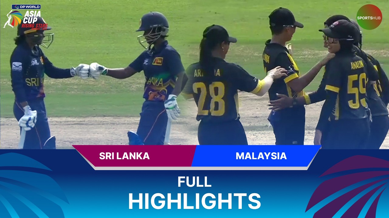Full Highlights | Sri Lanka A W vs Malaysia W | M7 | Women's Asia Cup Rising Stars | ZM1J