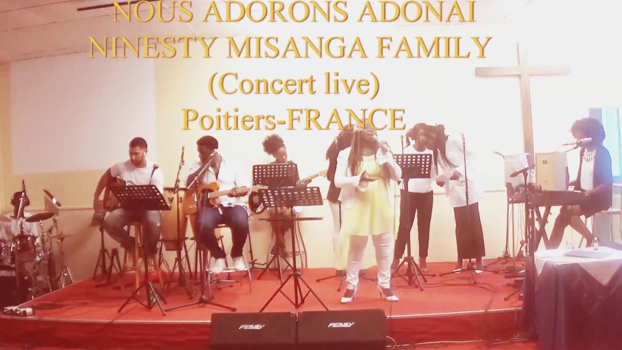 NINESTY MISANGA. Nous adorons Adonaï(concert live en France)