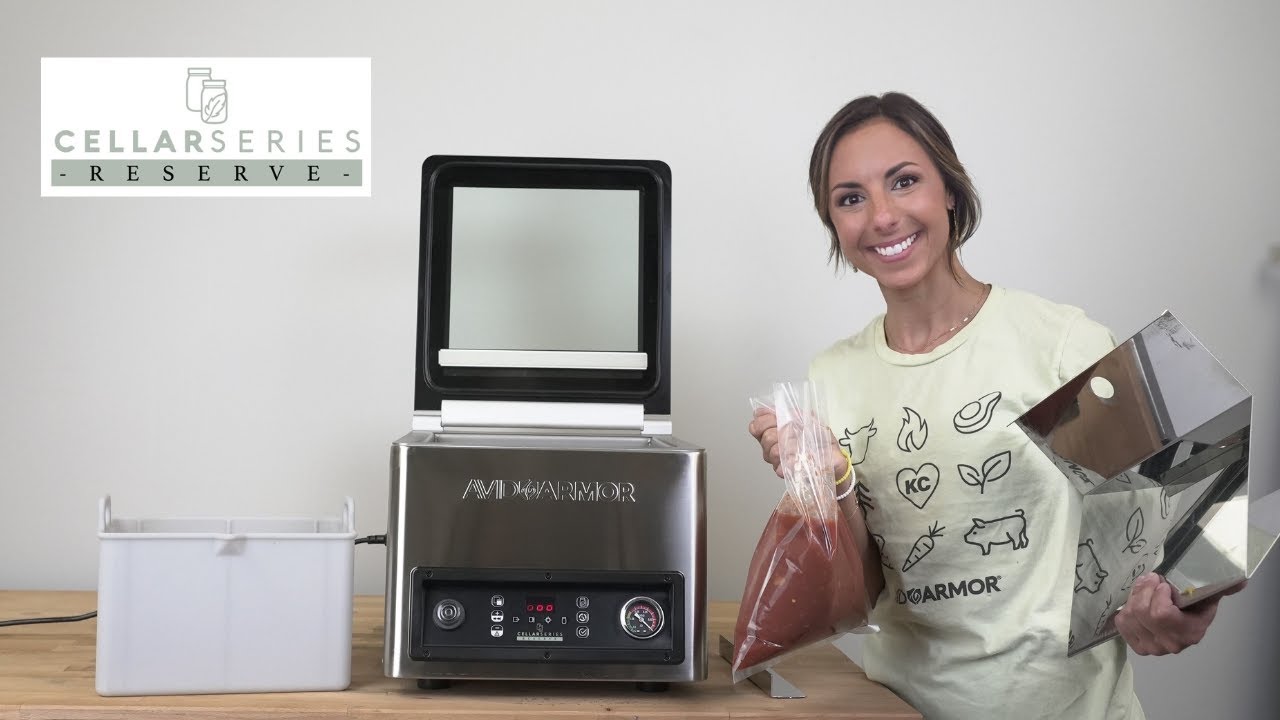 How to Vacuum Seal Pouches with the Avid Armor Cellar Series: Reserve Chamber Vacuum Sealer