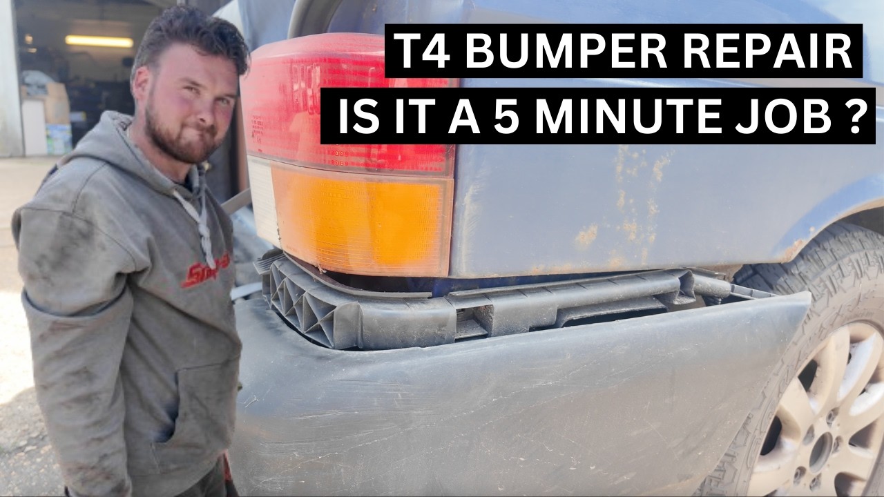 How to fix a VW T4 rear bumper