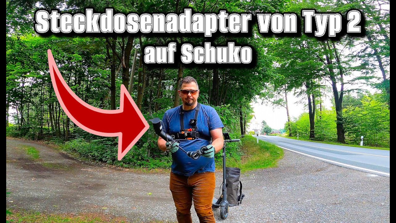 Stromadapter  Typ 2 auf Schuko für Fahrrad Wohnwagen Testen an Ladestation I Fett Fahrrad