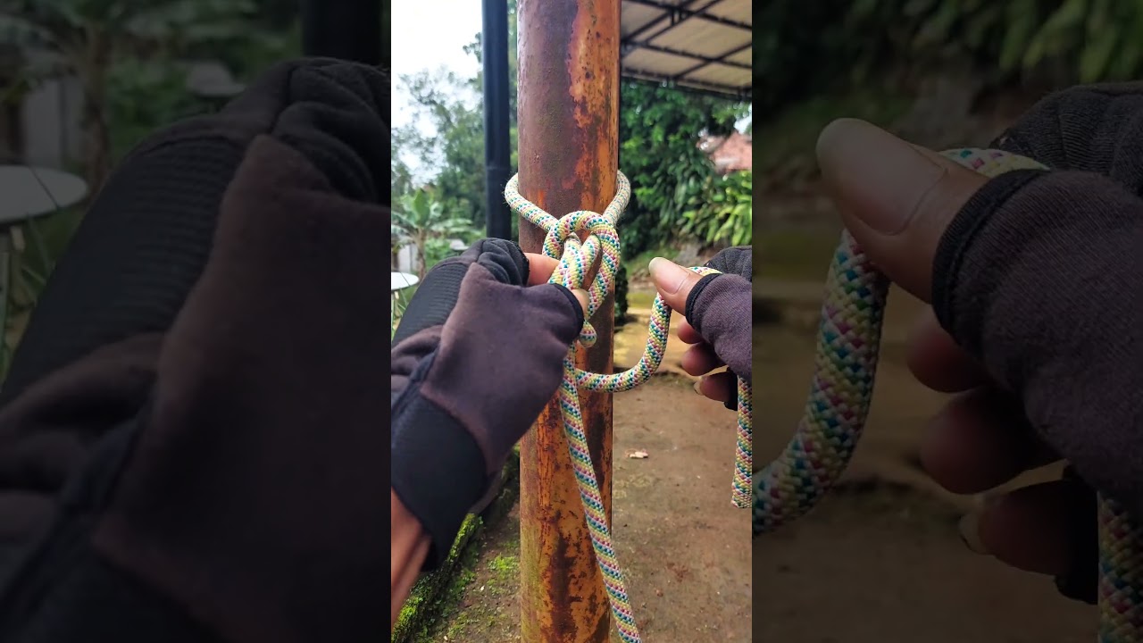 Many people don't know this method, it's an easy trick #knot #knottrick #rope #easykhnots #tutorial