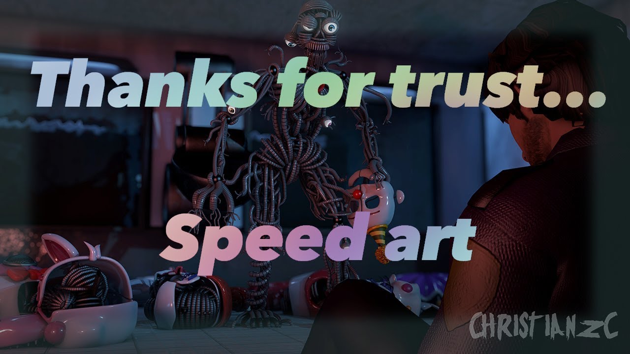 (C4D-FNAF) Thanks for trust... (Speed art)