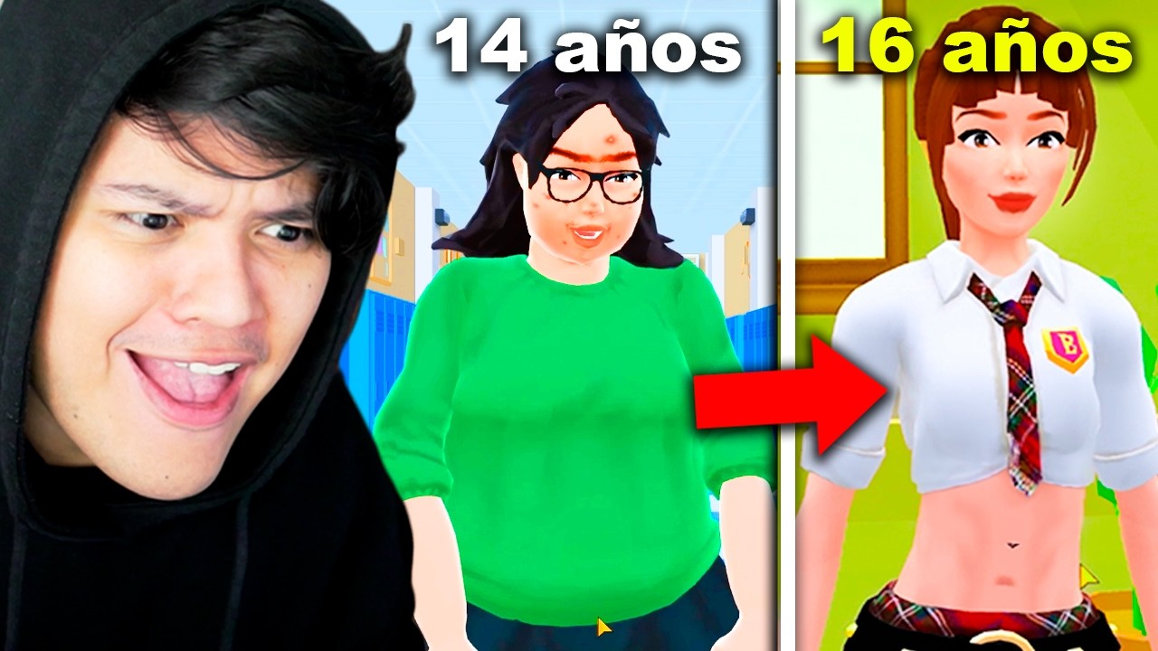 SIMULADOR de ser POPULAR en la ESCUELA!! SIENDO MUJER (jaja la cagu*)