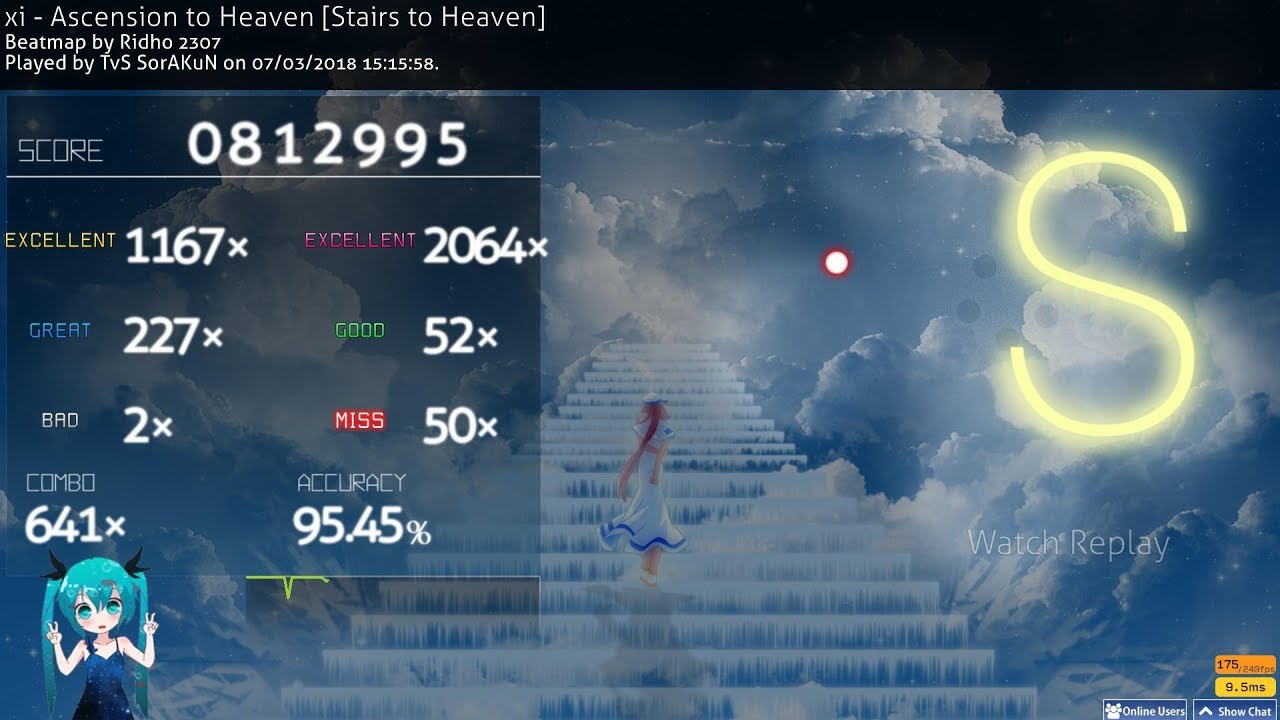 TvS SorAKuN | Ascension to heaven (Stairs to heaven) 5.12* 95.45% (osu!mania)
