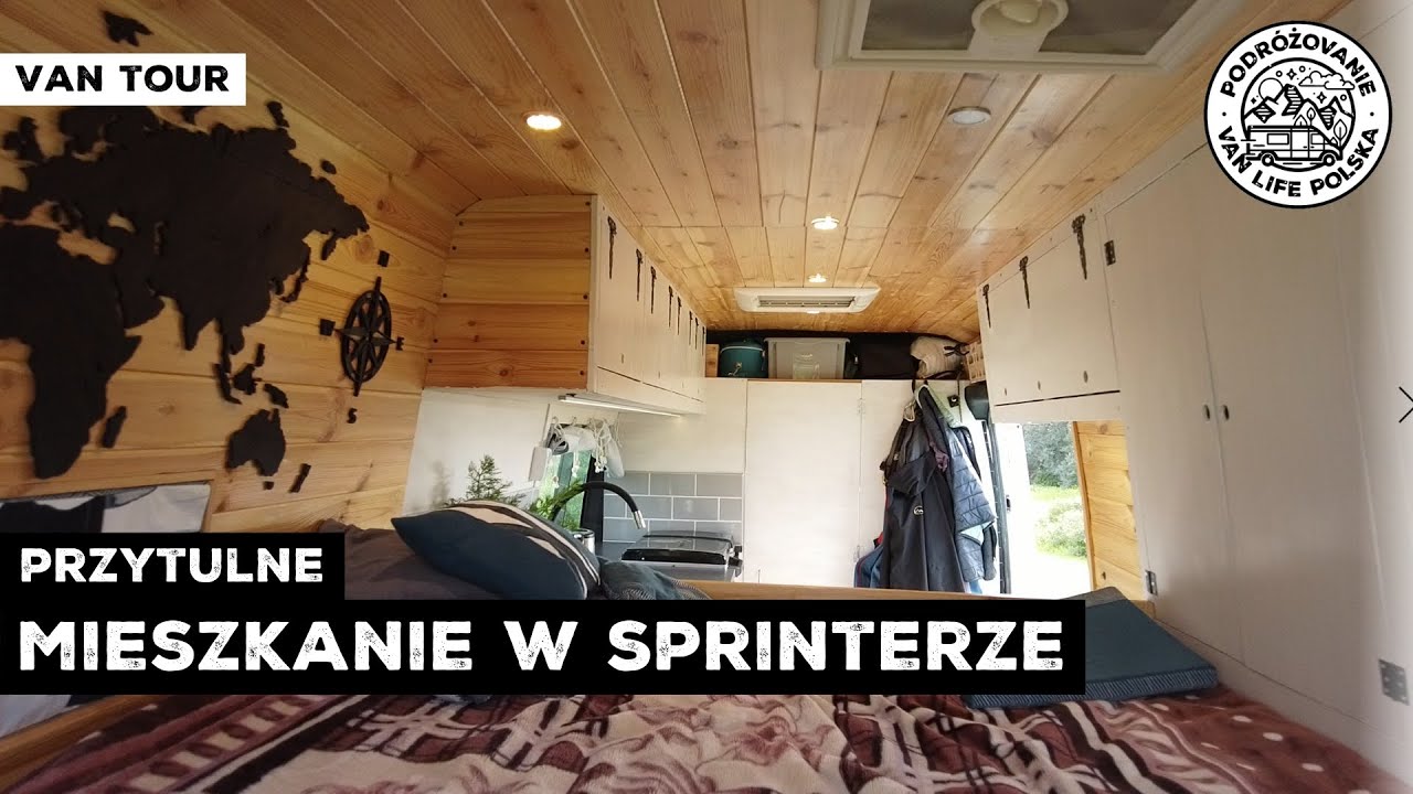 🏠 PRZYTULNE MIESZKANIE W MERCEDESIE 🚐 van tour Sprinter