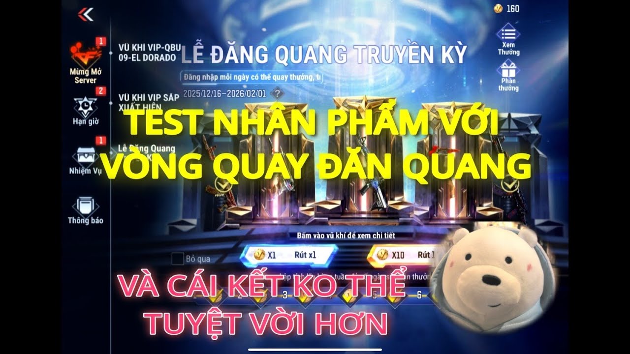 CROSSFIRE LEGENDS-Thử Test Nhân Phẩm Trên Vòng Quay Đăng Quang Và Cái Kết Quá Bất Ngờ.