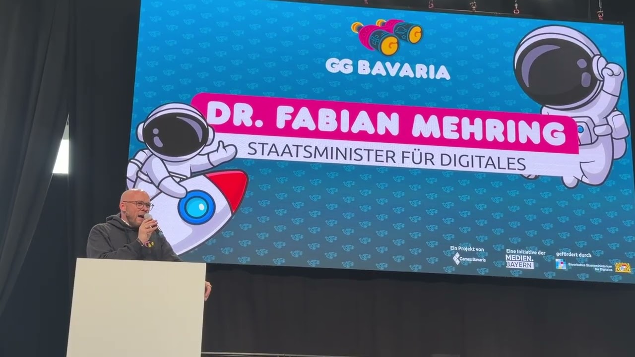 Dr. Fabian Mehring Staatsminister für Digitales auf der GG Bavaria 2026