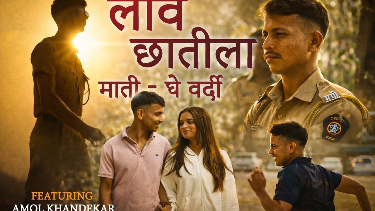 लाव छातीला माती - घे वर्दी| lav chhatila mati - ghe vardi | Amol Khandekar|police motivational song|