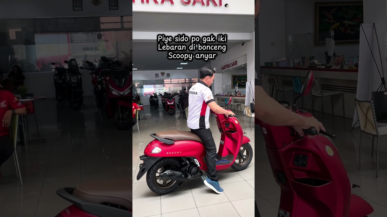 Sido opo gk iki ceritane lebaran nggonceng pakai scoopy baru #scoopy2026 #hondascoopy