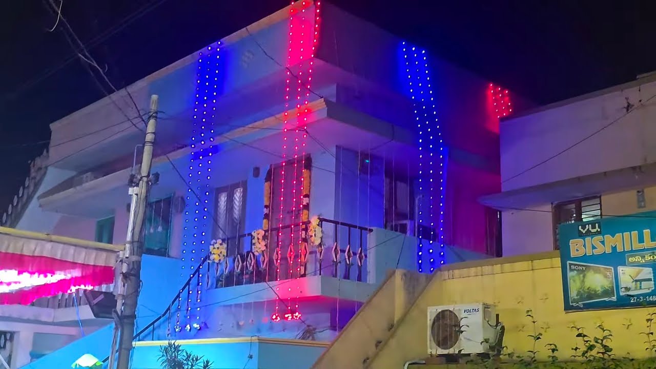 ✨రన్నింగ్ సెట్ లైటింగ్ డెకరేషన్✨