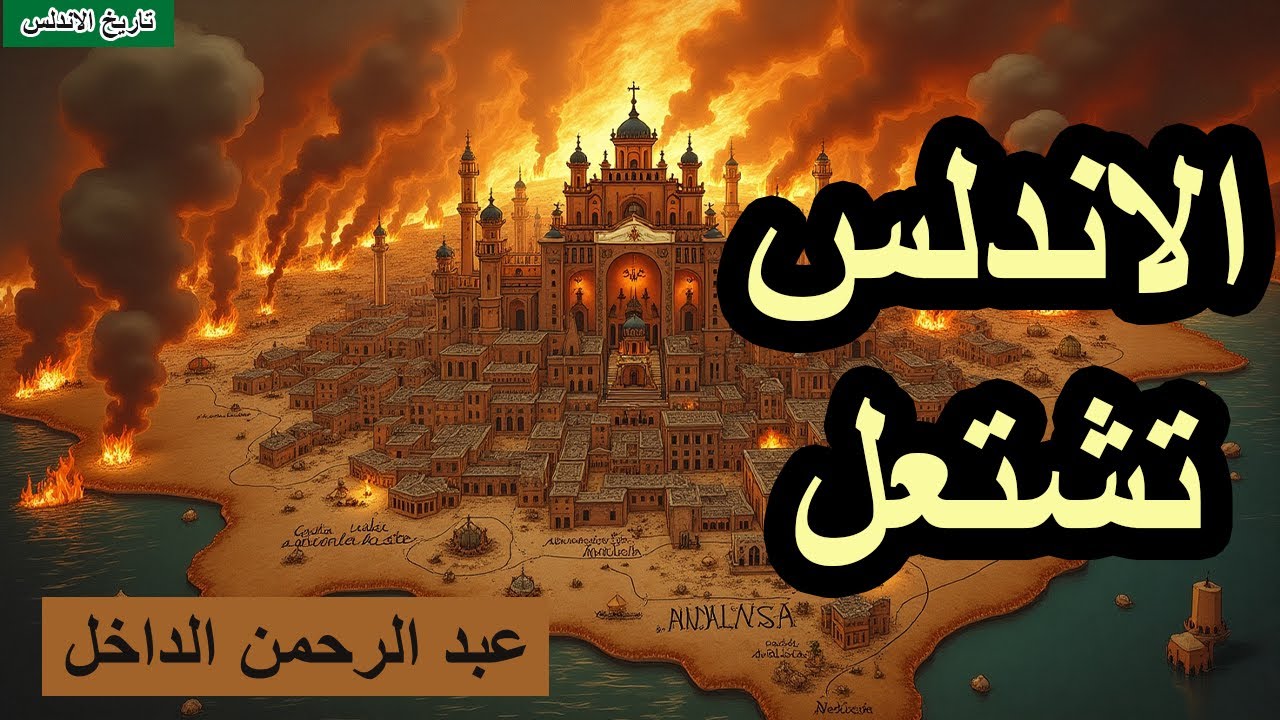 تاريخ الاندلس |5| مؤامرات المنصور وحلم شارلمان باحتلال الاندلس | حكم عبد الرحمن الداخل