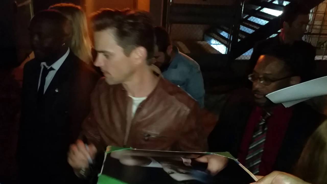 Matt Bomer Signing Autographs for fans in Hollywood