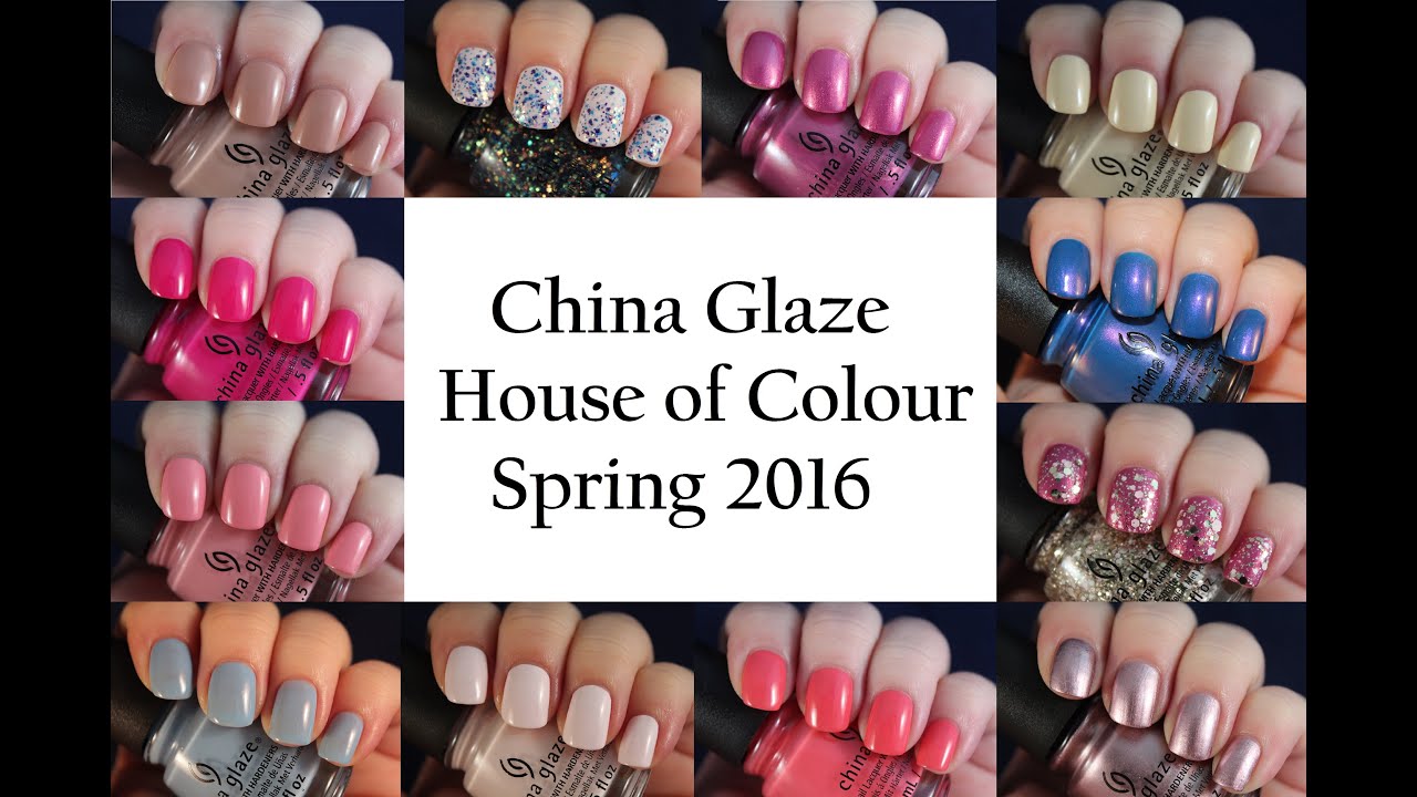 China Glaze House of Colour Spring 2016 | Live Application Review