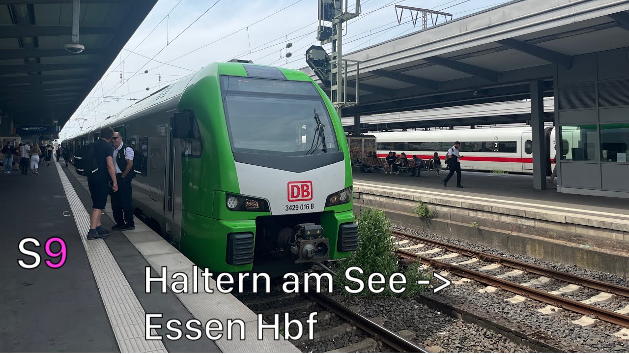 Die Mitfahrt mit der S9 von Haltern am See bis Essen Hbf
