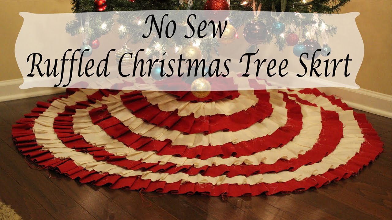 No Sew Christmas Tree Skirt | DIY Tutorial | Árbol de Navidad sin costuras Falda