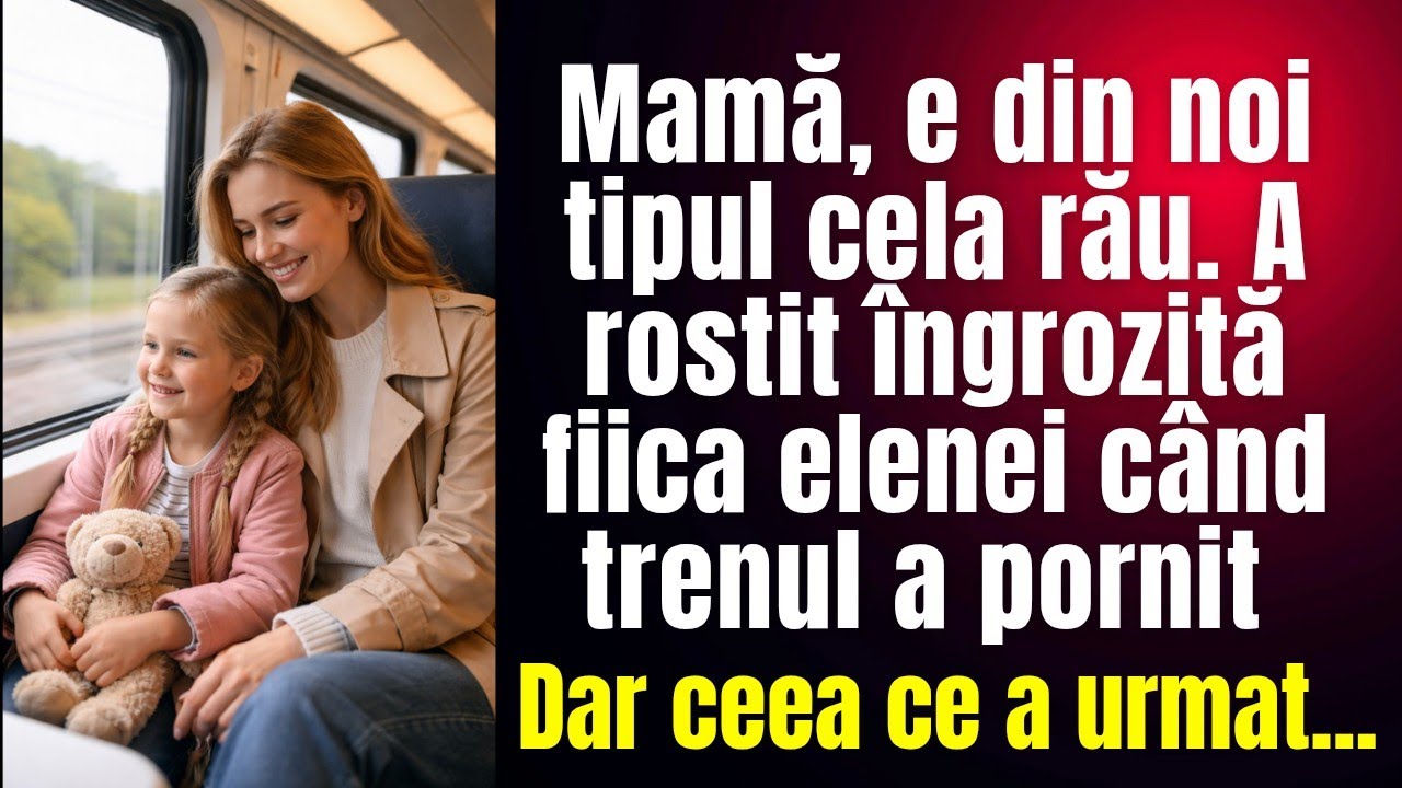 Mamă, din nou tipul cela rău. A rostit fiica Elenei când au intrat în tren. Dar ceea ce a urmat 